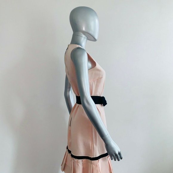 D&G by DOLCE&GABBANA Pink Cotton Sleeveless Dress SZ 42 - Picture 3 of 14